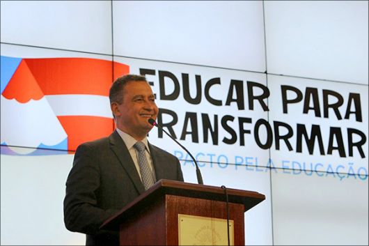Com o mesmo slogan de Eunápolis, "Educar para Transformar" Rui Costa lança  o Pacto pela Educação | aGazeta Bahia